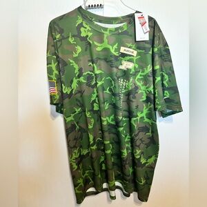 Nike Green Camouflage Short Sleeve Tee